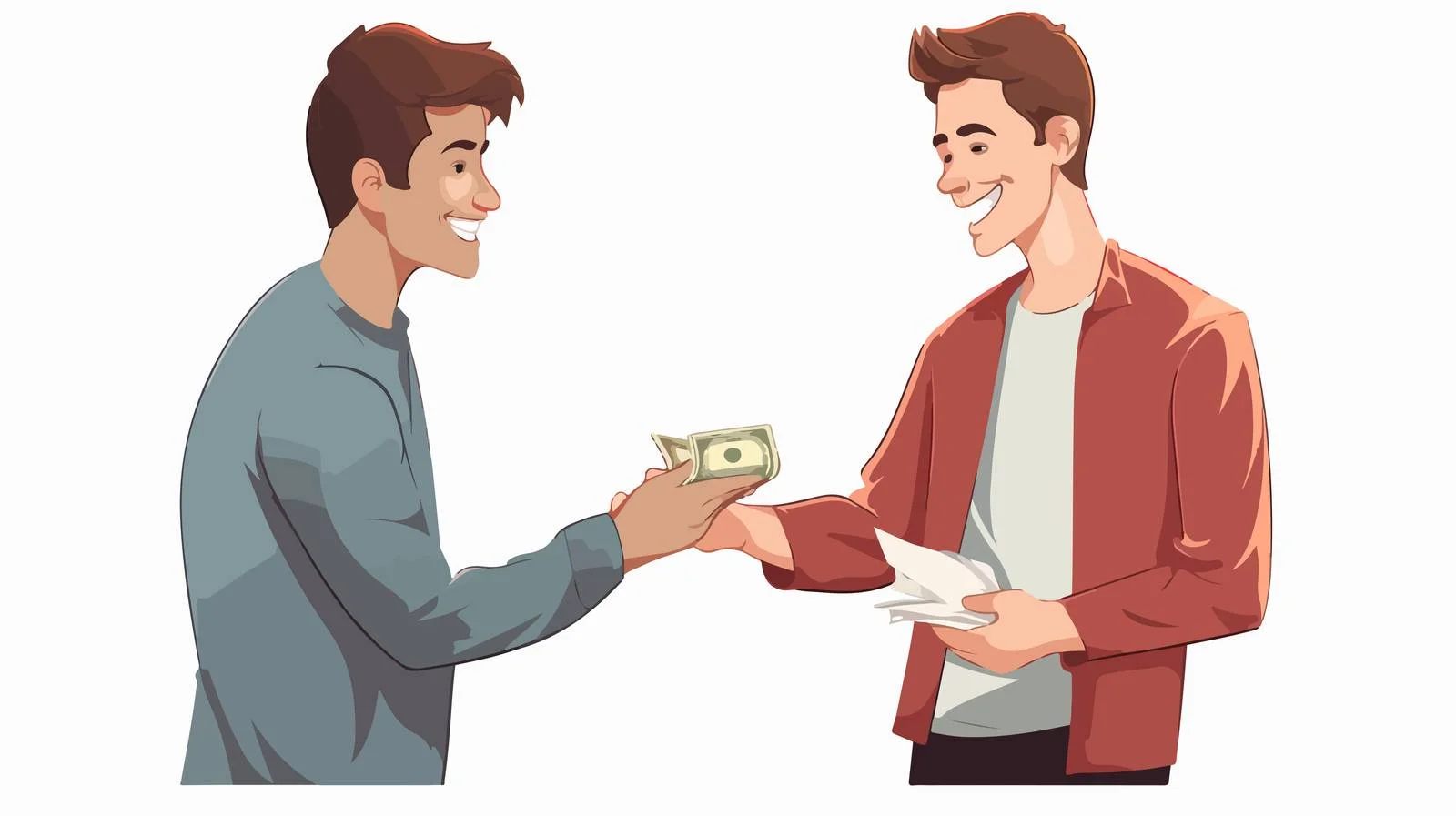 Scam Victim Gives Money to Cartoon – free naive image from Dotvec