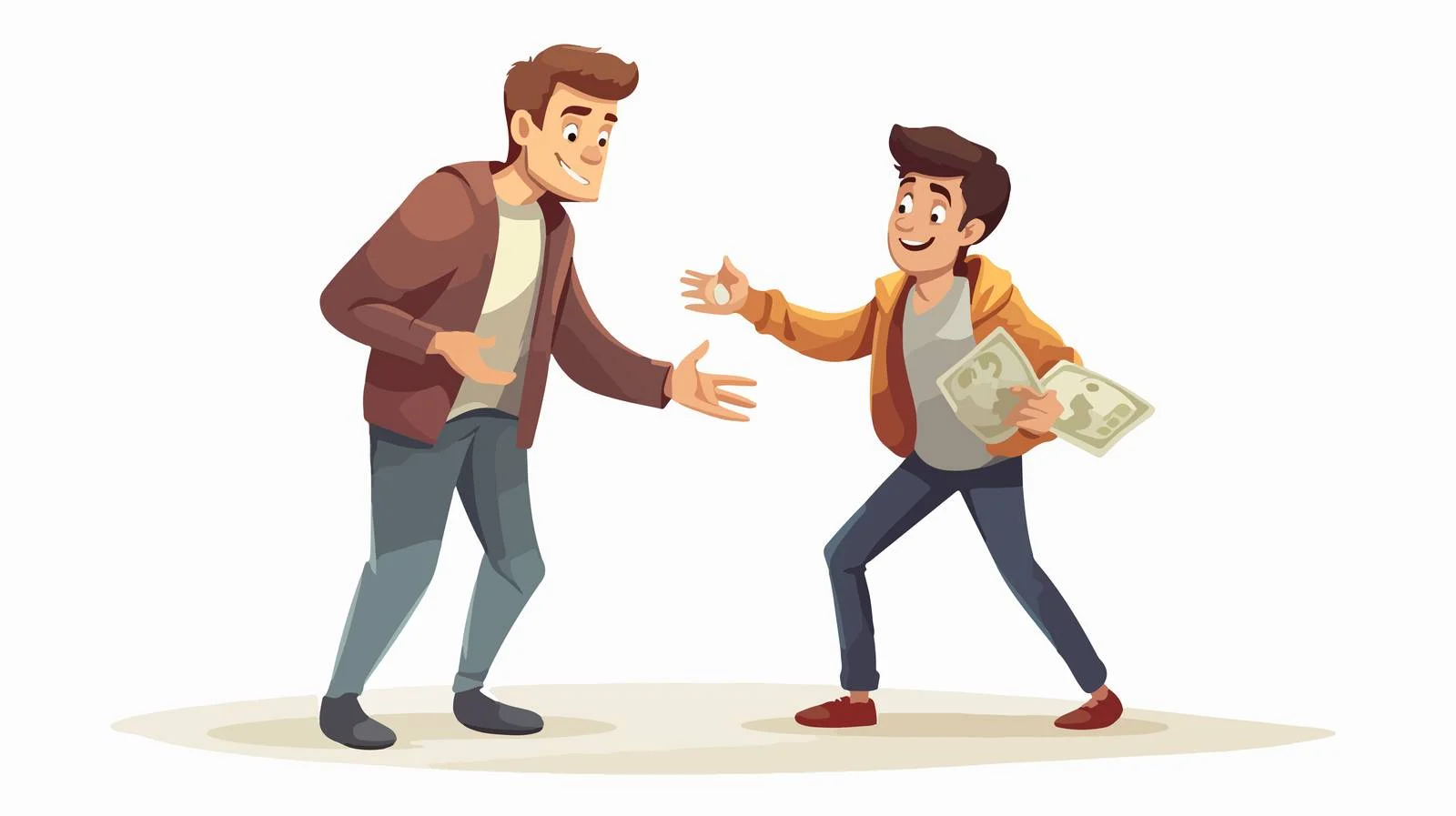 Scam Awareness: Cartoon Illustrating Money Loss – free naive image from Dotvec