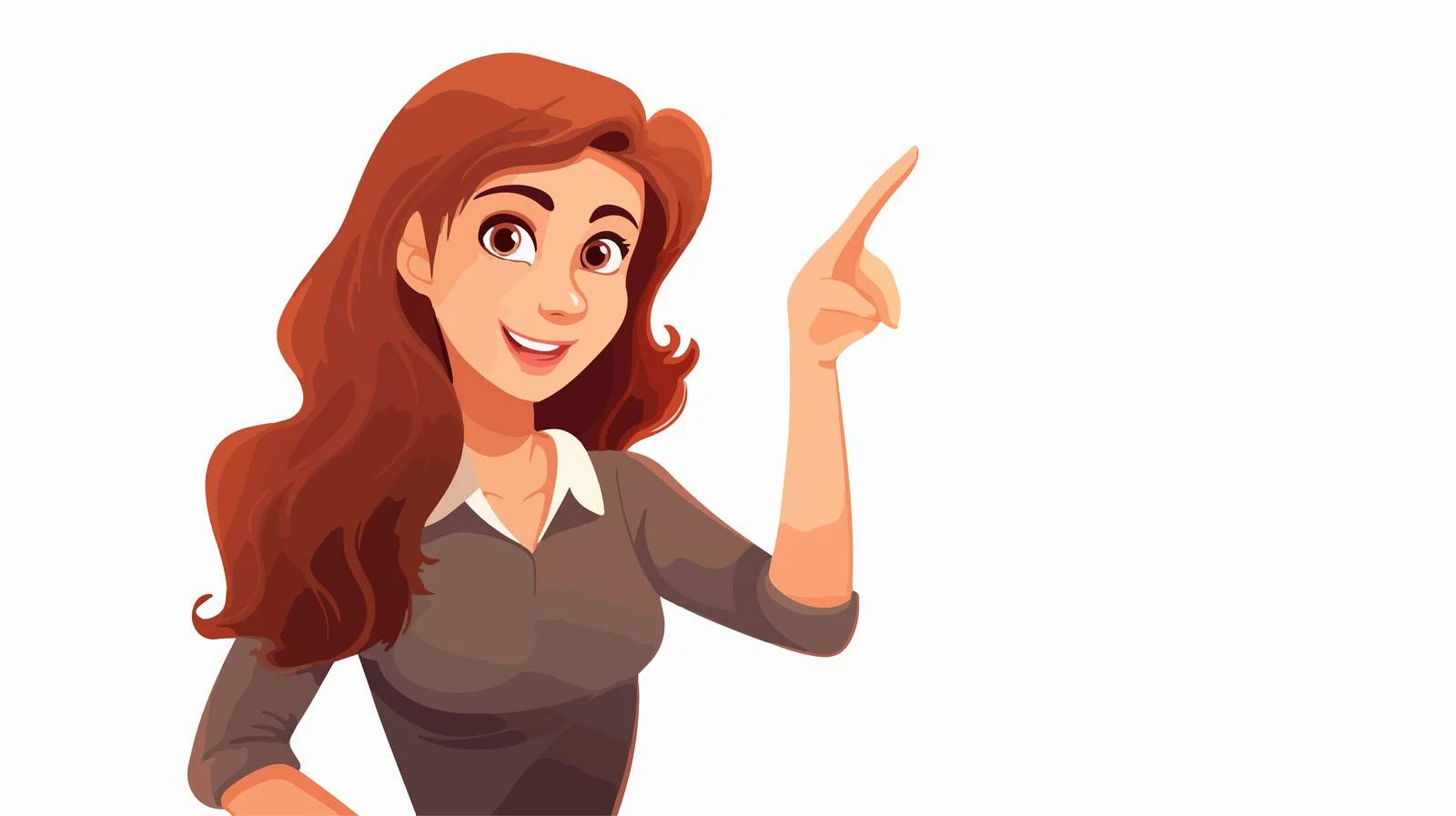 Young Woman Phone Interaction Cartoon Illustration — free download from Dotvec