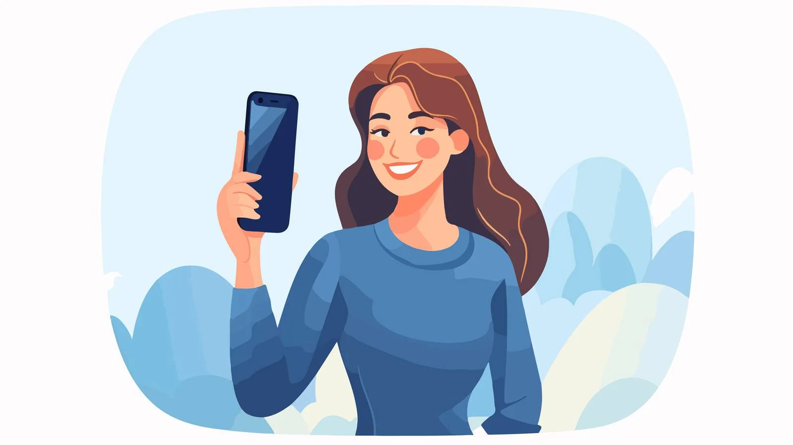 Digital Presentation Gesture Illustration — free download from Dotvec