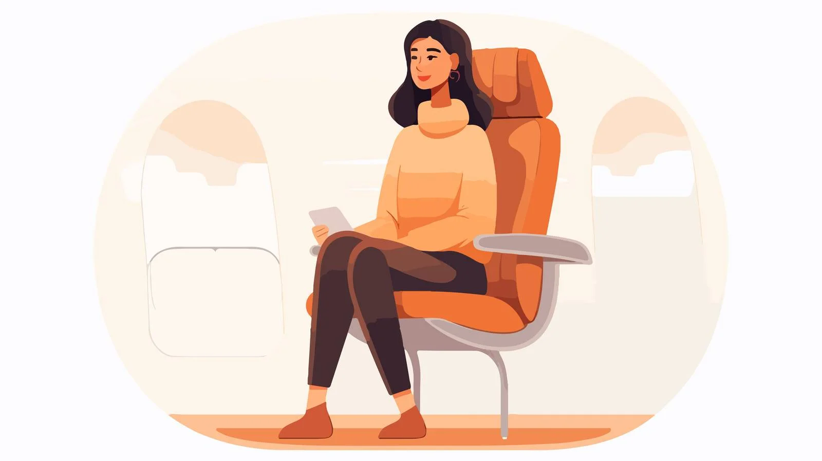 Airplane Travel Cartoon — free download from Dotvec