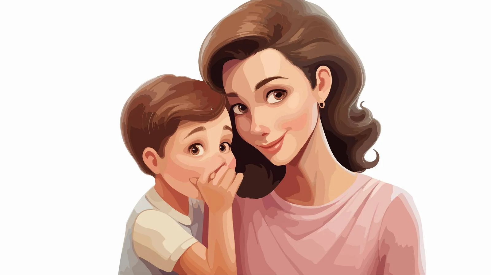 Whispering Secret with Young Boy — free download from Dotvec