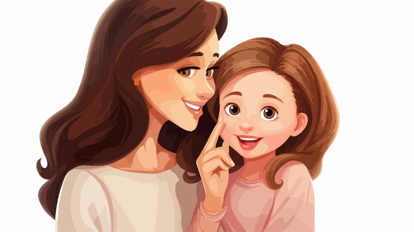 Whispering Secret with Little Girl — free download from Dotvec