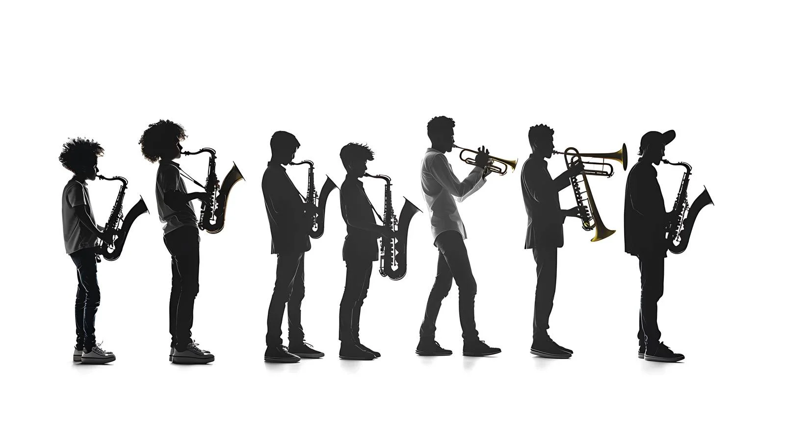 Youth Band on White Background — free download from Dotvec