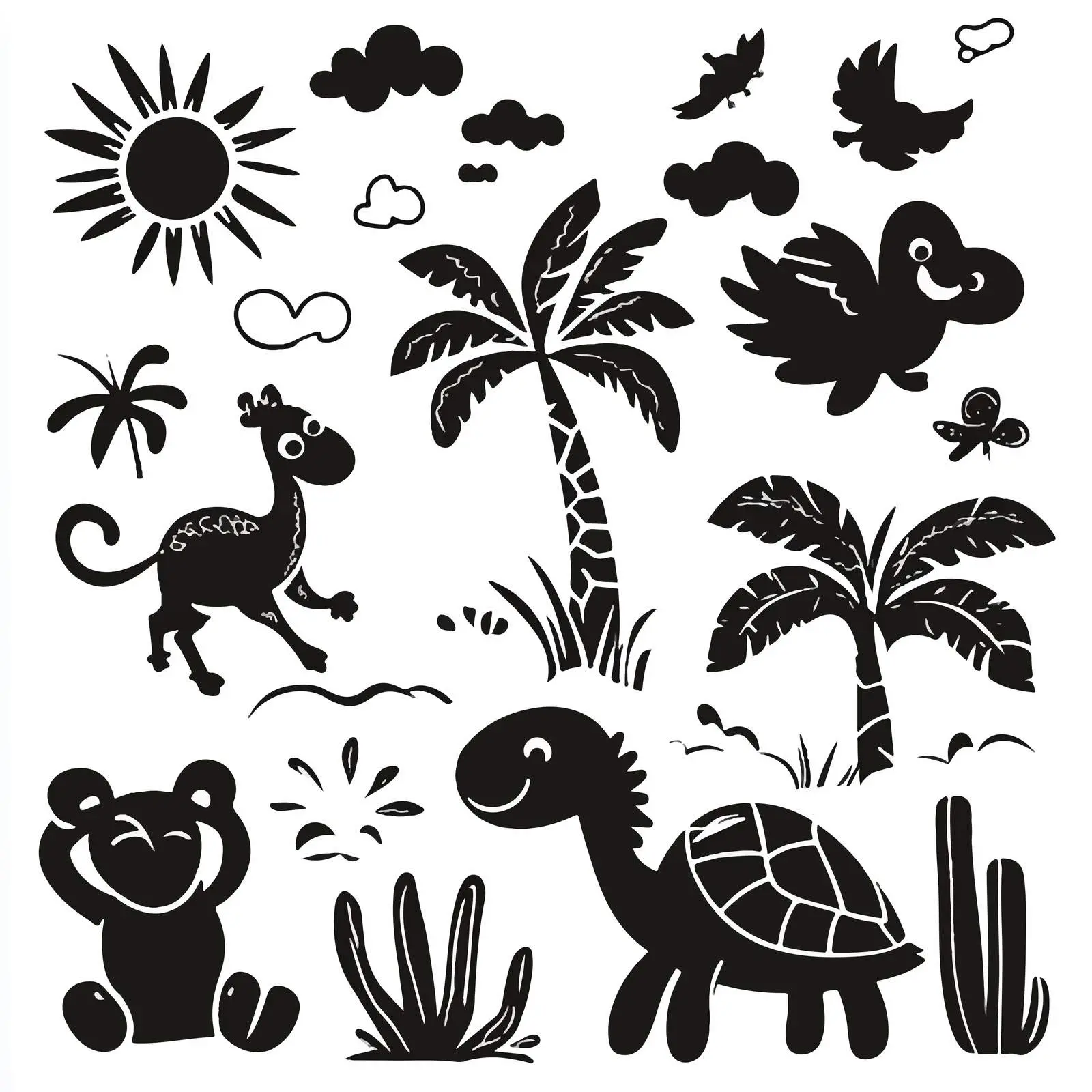 Wildlife and Nature Vector Illustration – free zebra image from Dotvec