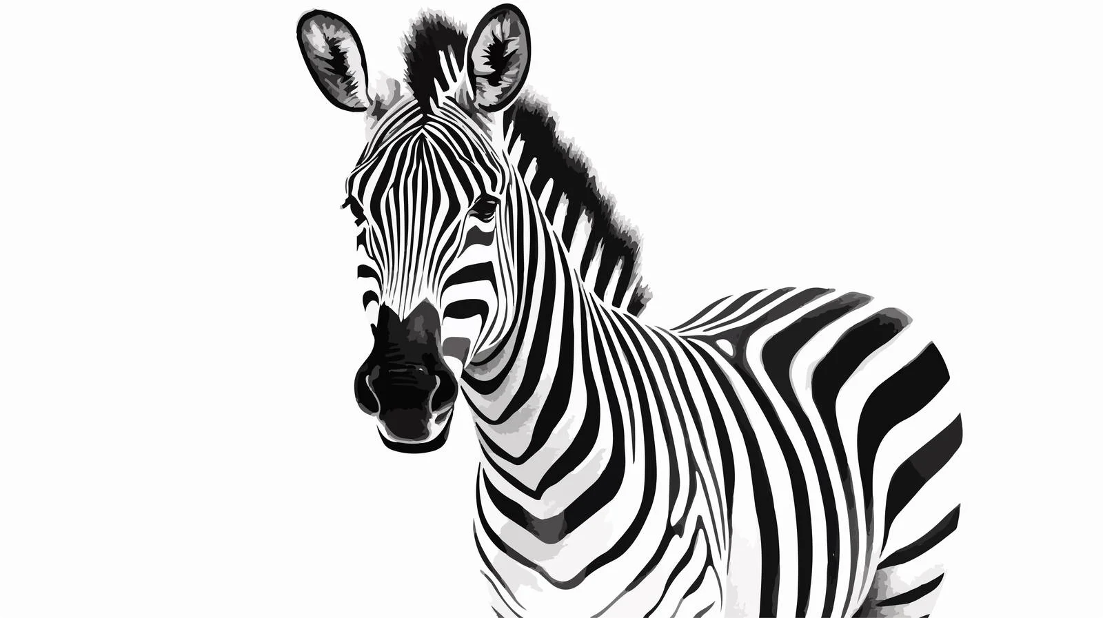 Zebra Cartoon Vector Illustration — free download from Dotvec