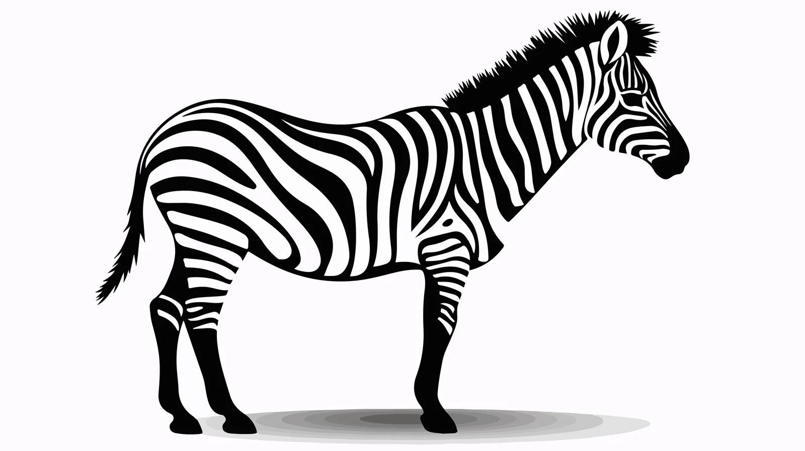 Zebra Cartoon Illustration Vector Art — free download from Dotvec