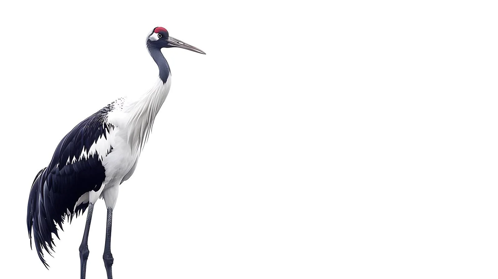 Zhalong Danding Crane Isolated Image — free download from Dotvec