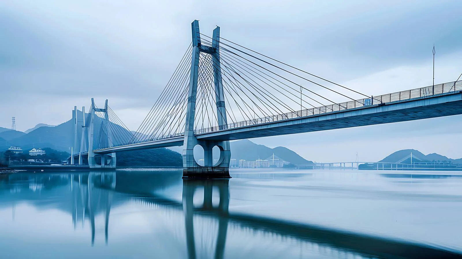 Iconic Zhoudai Bridge in Zhoushan City — free download from Dotvec