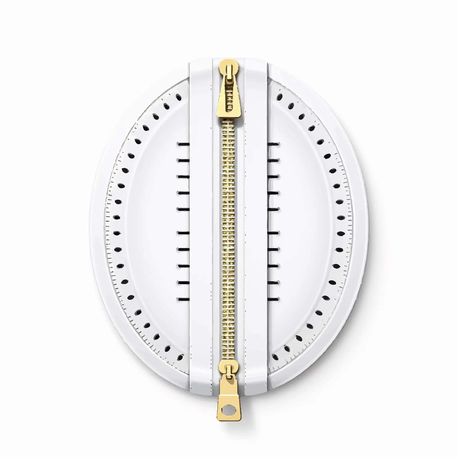 Top View Zipper Vector Illustration on White Background — free download from Dotvec