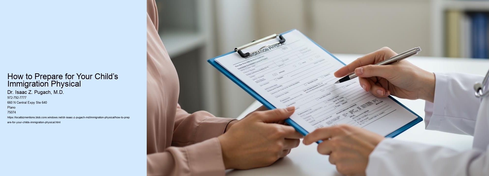 How to Prepare for Your Child’s Immigration Physical