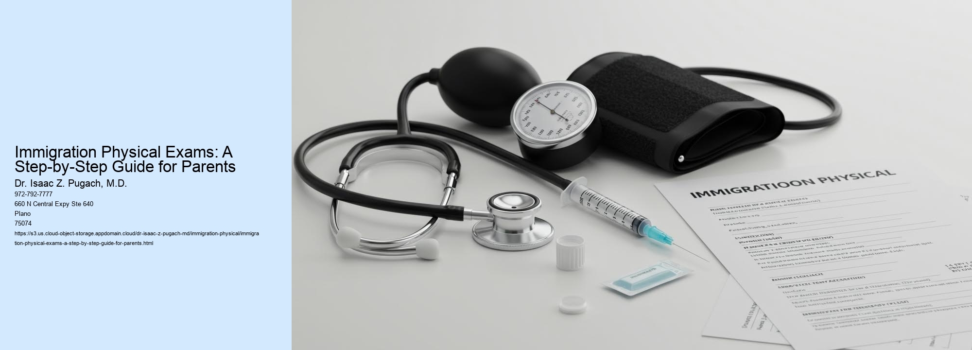 Immigration Physical Exams: A Step-by-Step Guide for Parents