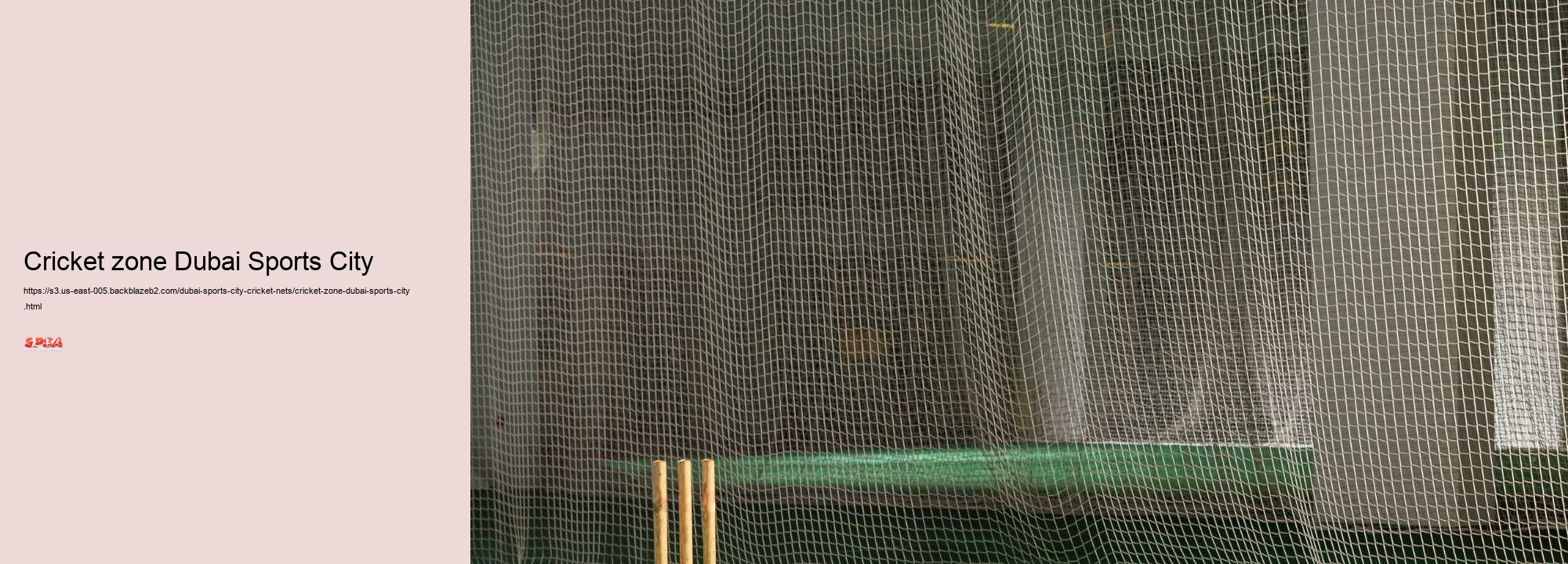 cricket zone Dubai Sports City