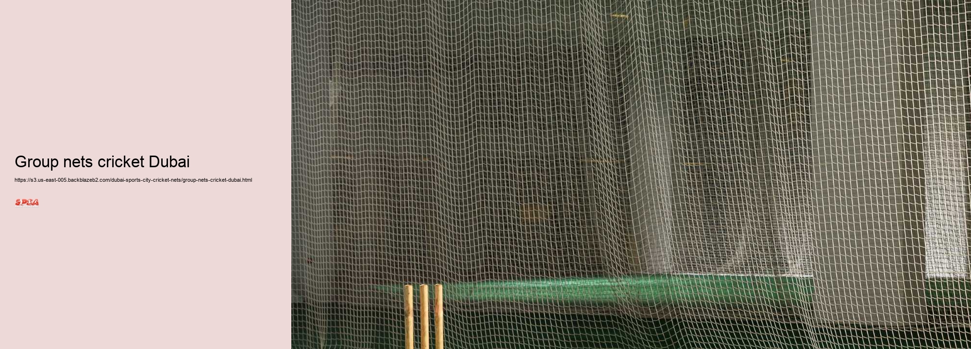 group nets cricket Dubai