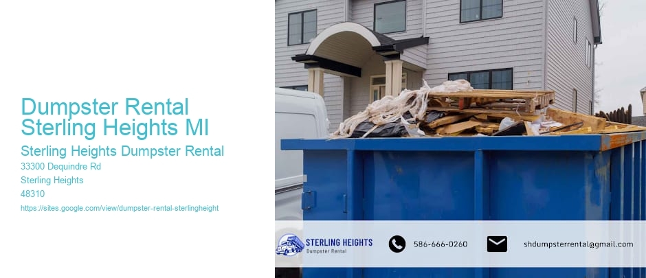 Dumpster Rental Sterling Heights MI