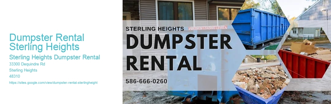 Dumpster Rental Sterling Heights