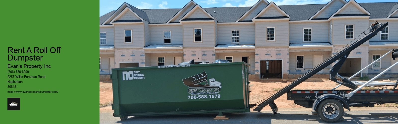 Rent A Roll Off Dumpster