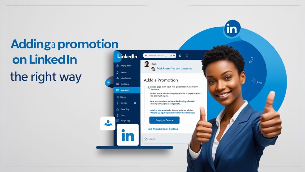 How To Add Promotion On LinkedIn The Right Way