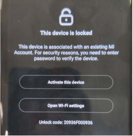 Xiaomi get IMEI only by 12 symbols Unlock Number