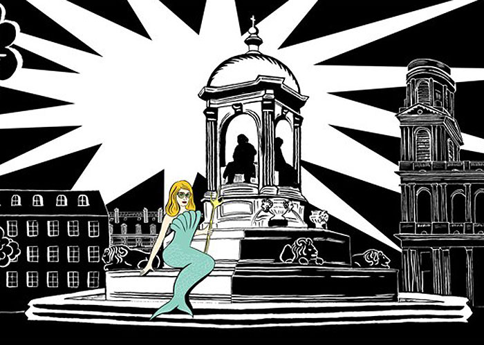 Catherine Deneuve vira desenho para comemorar os 160 anos da Le Bon Marché