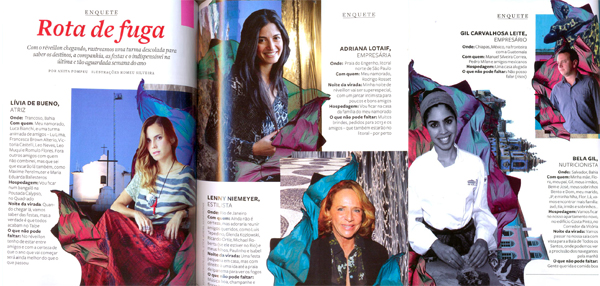 Rota de fuga: glamurettes revelam os planos para o fim do ano