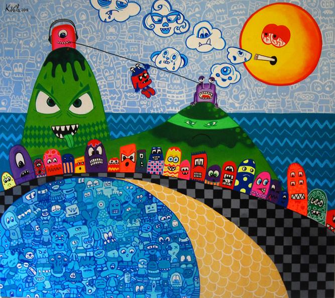 Vem conhecer a arte de Karina Vela, que expõe na Urban Arts carioca