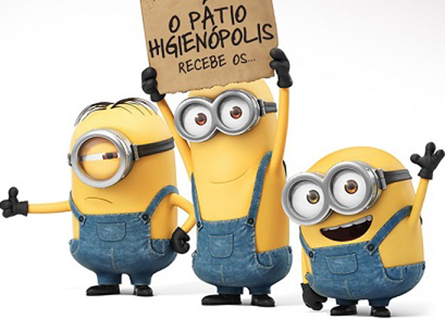 Minions invadem o Pátio Higienópolis para divertir o feriado do glamuzinhos