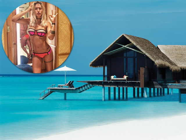 Gabriela Pugliesi comemora aniversário nas Ilhas Maldivas