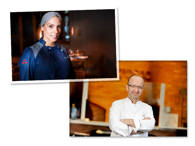 Tássia Magalhães recebe Salvatore Loi no Pomodori para menu a quatro mãos