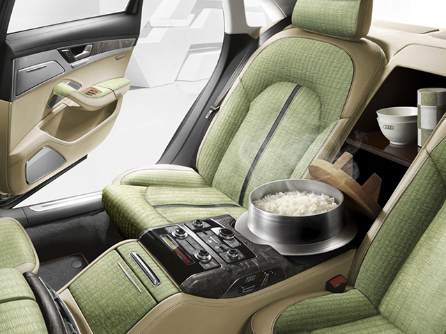 Japoneses criam carro de luxo que prepara até arroz