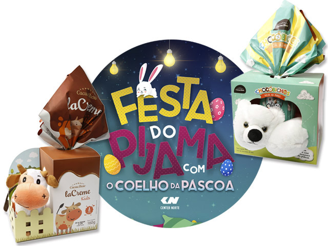 Páscoa no Center Norte terá festa do pijama para os pequenos