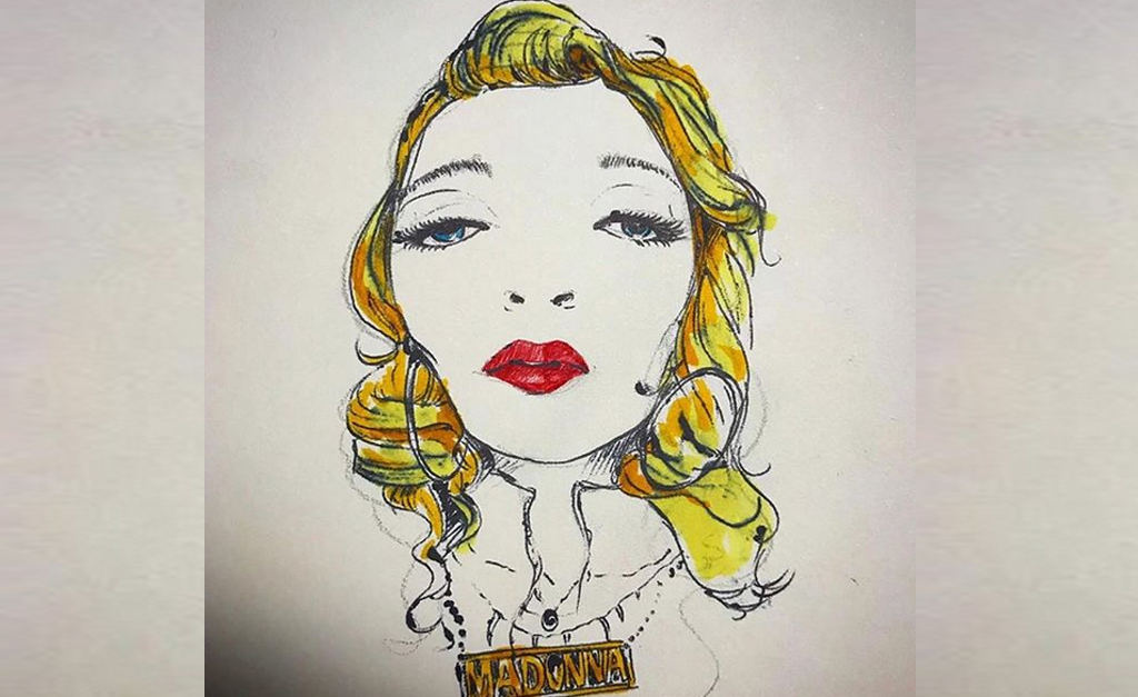 Madonna posta caricatura assinada por osgemeos e mostra que é fã da street art brasileira