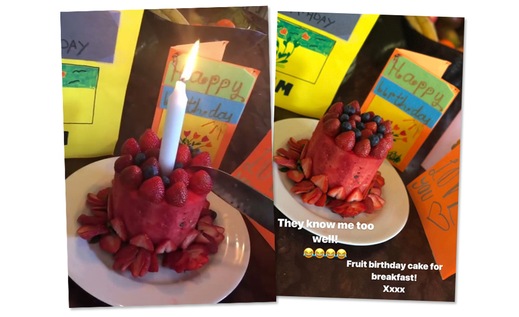 Victoria Beckham comemora aniversário e ganha melancia no lugar do bolo. Oi?