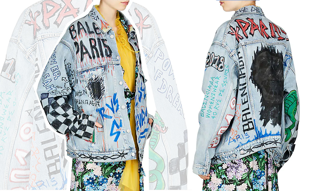 Desejo do Dia: casual friday trabalhada no grafite com a jaqueta jeans Balenciaga