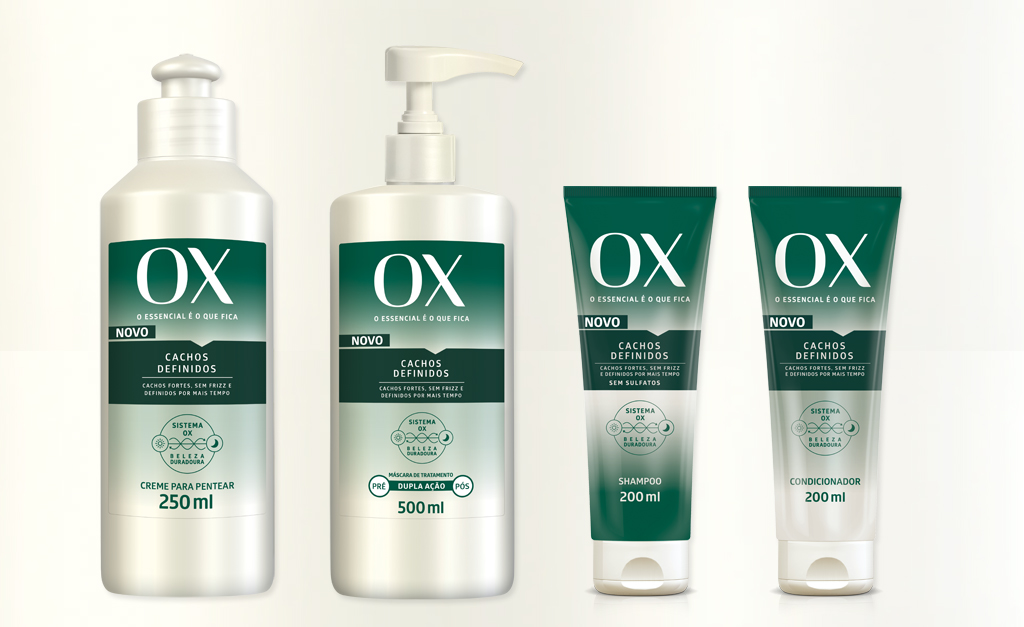 Nova linha da OX fortifica, elimina o frizz e mantém os cachos definidos por mais tempo