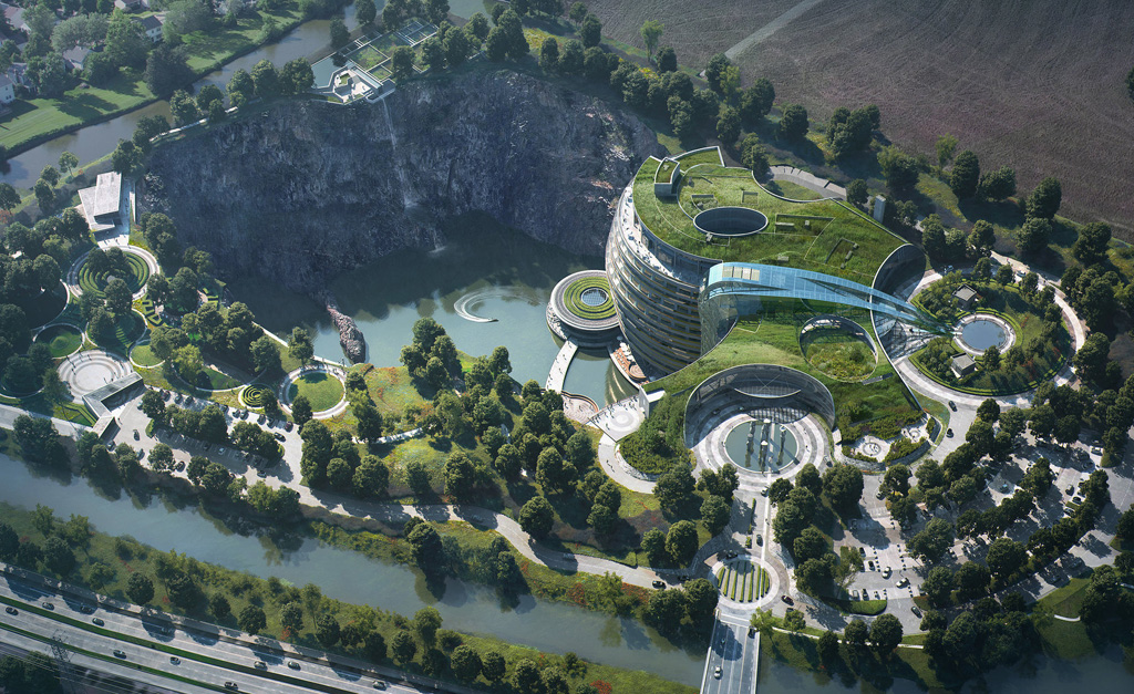 Xangai ganha primeiro hotel “subterrâneo” do mundo construído em pedreira abandonada