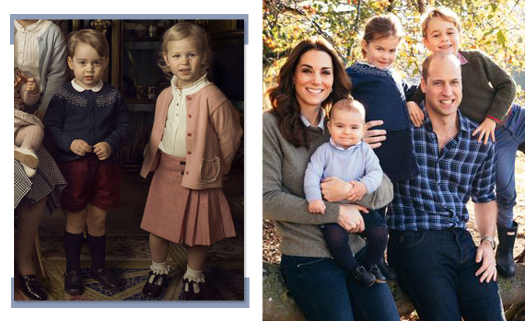 Princesa Charlotte herda casaquinho do irmão e repete a roupa em foto oficial da família real