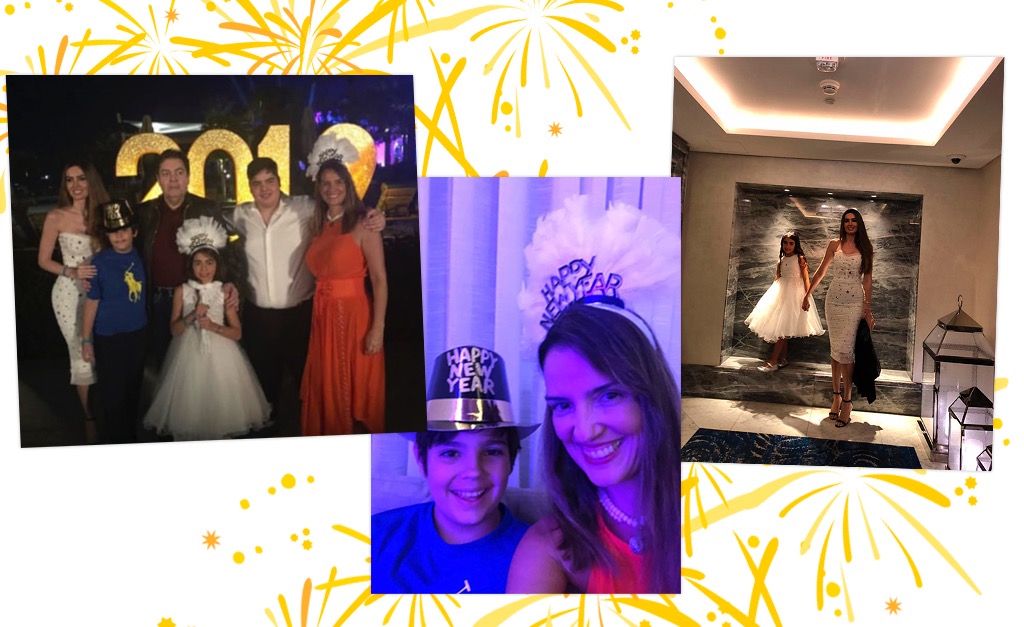 Luciana Cardoso e Fausto Silva escolhem Dubai para comemorar a chegada de 2019 com amigos