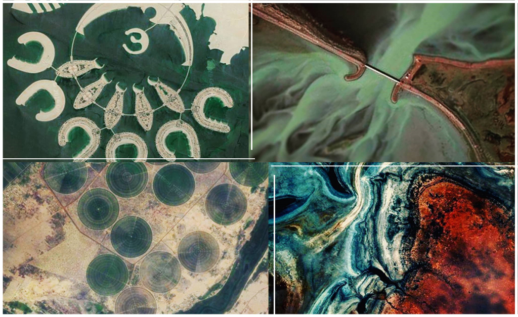 Fotógrafo transforma destinos remotos em obras de arte usando Google Earth