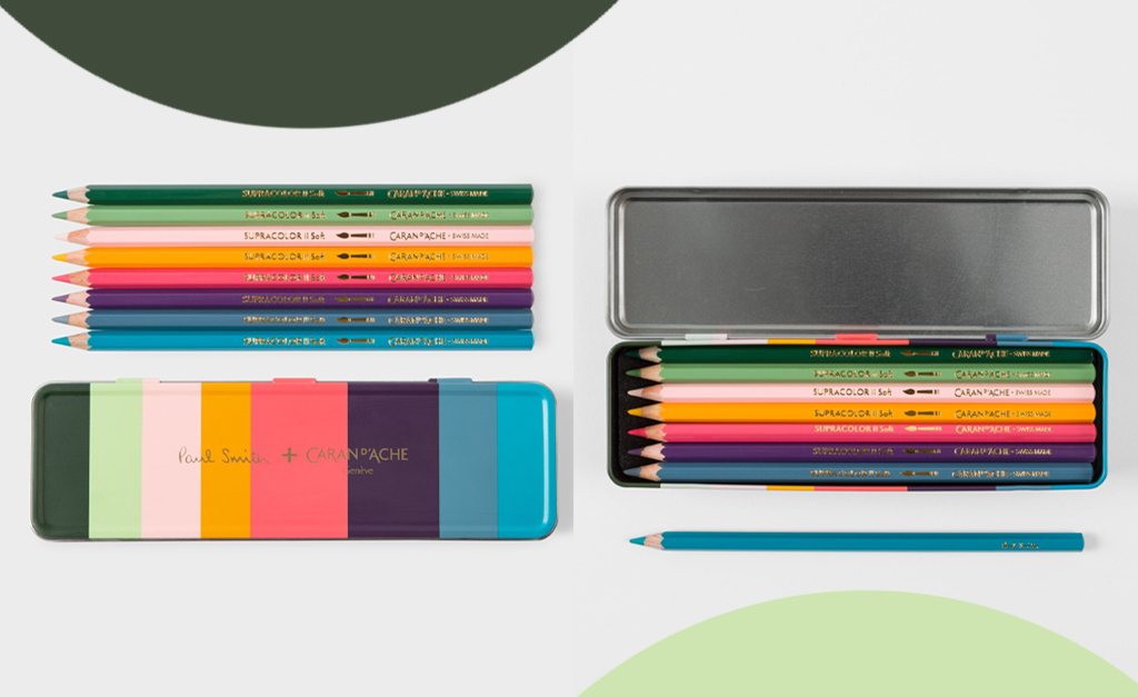 Desejo do Dia: o estojo de lápis de cor da britânica Paul Smith em parceria com Caran d’Ache
