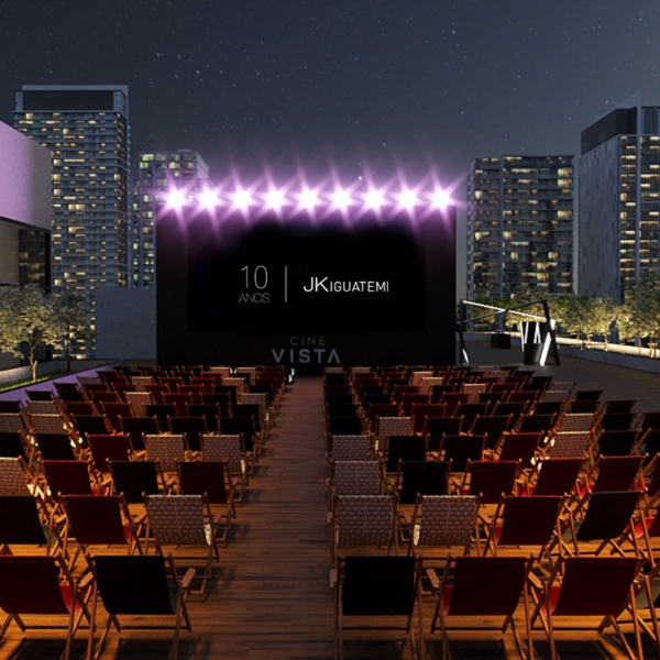 Cinema a céu aberto retorna com programação especial para celebrar os 10 anos do JK Iguatemi