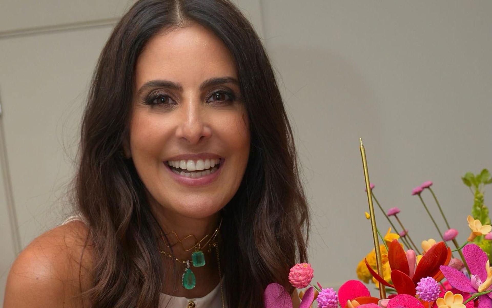 A joalheira Andrea Conti celebra aniversário em São Paulo 