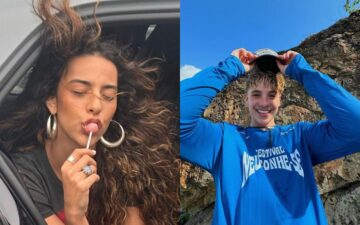 VÍDEO: Marina Sena e Juliano Floss são flagrados dando beijo de despedida 