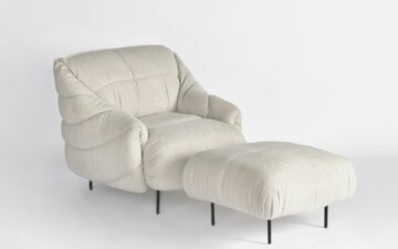 Poltrona Puffer do estudio Mula Preta