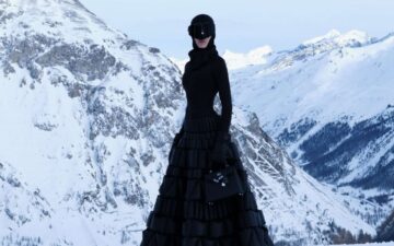 Livia Nunes transforma Val d’Isère em passarela de inverno