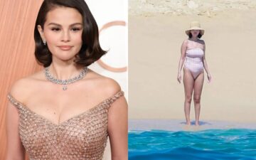 Selena Gomez é flagrada em momento raro de lazer na praia no México