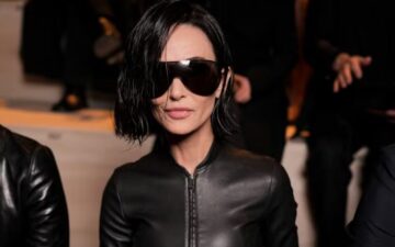 Demi Moore adota cabelo curto e chama atenção na Semana de Moda de Milão