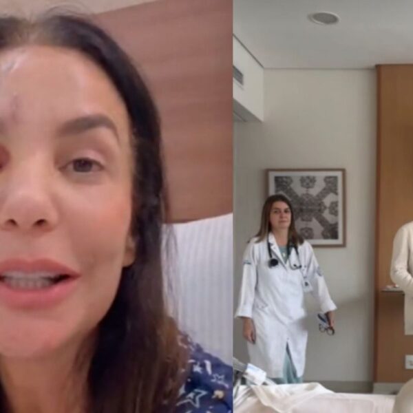 Ivete Sangalo deixa hospital após acidente facial