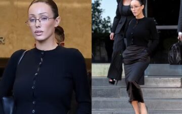 Bianca Censori chama atenção com visual discreto ao acompanhar Kanye West em tribunal