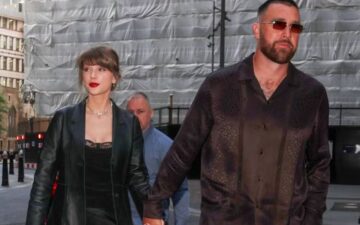 Taylor Swift surge com look de luxo em jantar com Travis Kelce